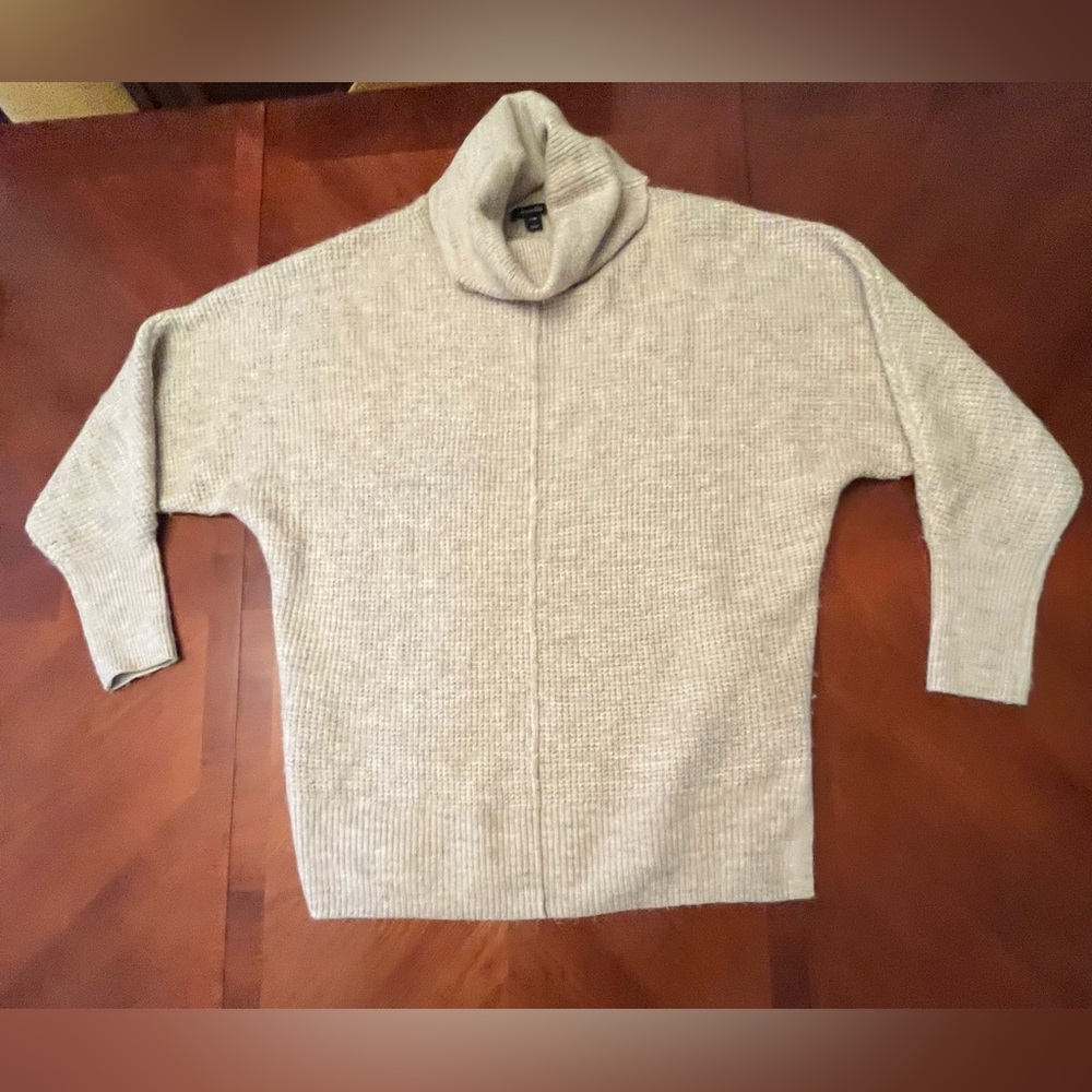 RW&CO Oatmeal Dolman Turtleneck Sweater Oversized XS